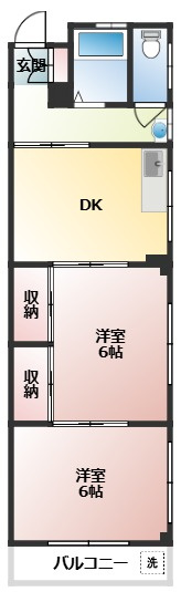 メゾンハイツ市川の間取り