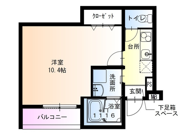 【間取り】 | フジパレス初芝駅東Ⅱ番館