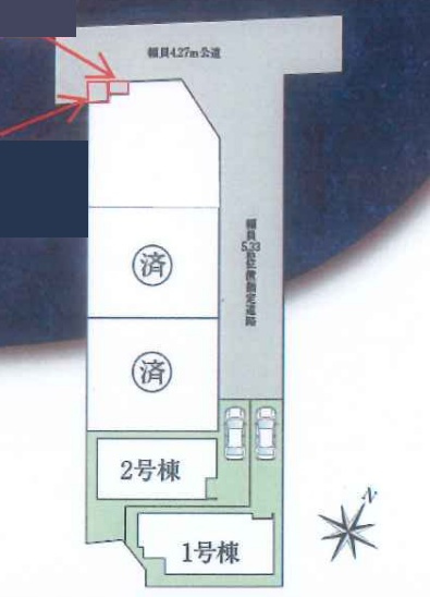 宝塚市安倉北　第4期　新築一戸建ての区画図|全5区画