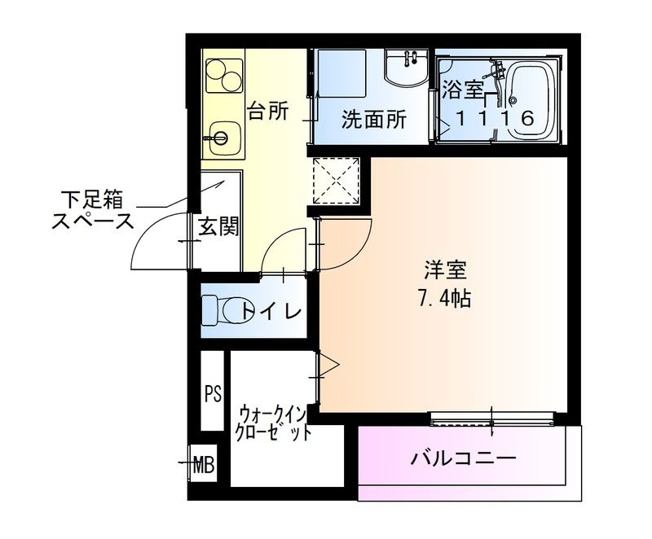 【間取り】 | フジパレス初芝駅東Ⅱ番館