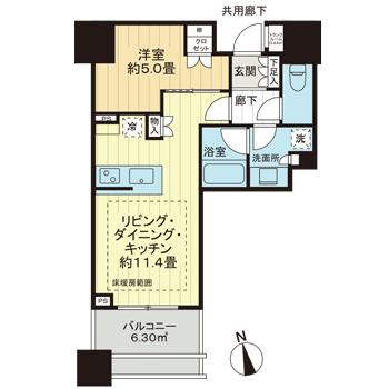 白金ザ・スカイ東棟の間取り