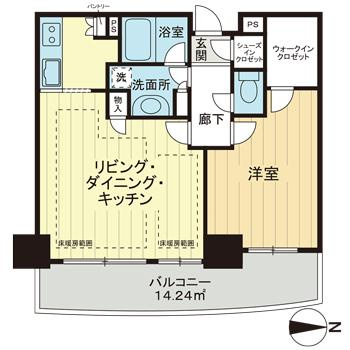 クレッセント川崎タワーの間取り