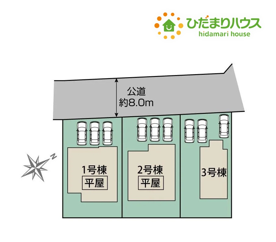熊谷市拾六間2期　新築一戸建て　ブルーミングガーデン　03の区画図