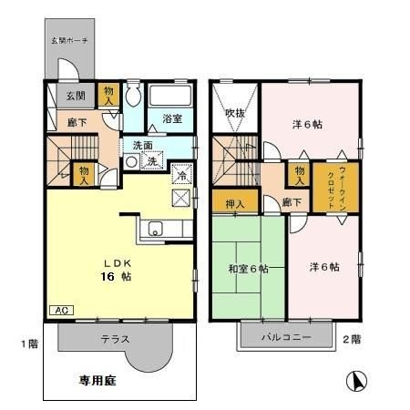 【間取り】 | アルシオネ　Ａ/Ｂ/Ｃ