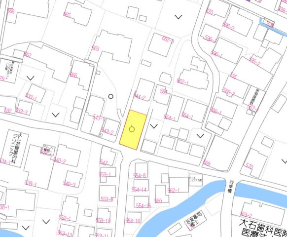 売地)八女市室岡の地図
