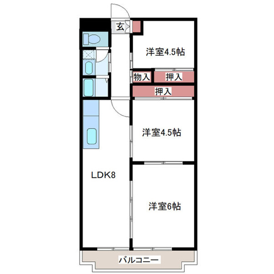 【間取り】 | サンプラザ新石切