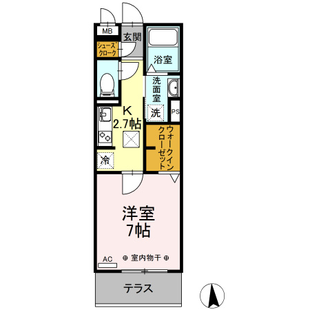 メゾンドアミー　　刈谷市の賃貸はクラスホーム刈谷店の間取り