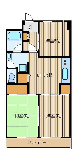 【間取り】 | 上鷺ロイヤルハイツ