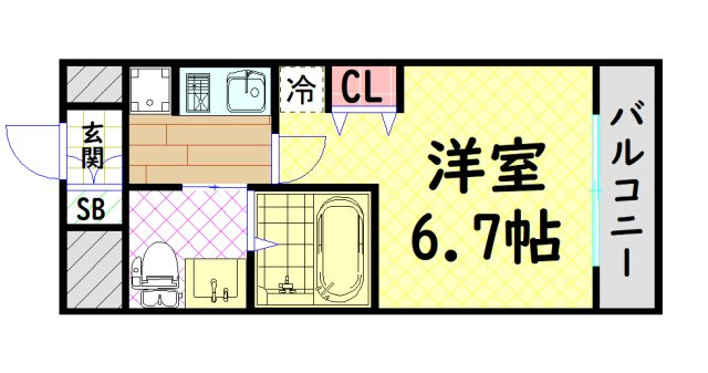 【間取り】 | エステムコート難波Ⅳパークグレイス