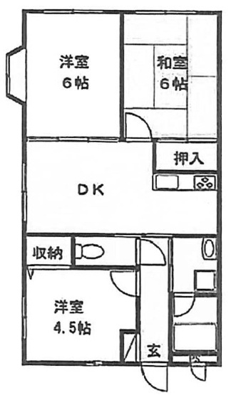 【間取り】 | 熊谷クレインⅡビル