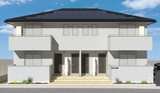 【外観パース】 | ユアメゾン白川　１