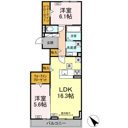 maison SOLARE　　刈谷市近郊の賃貸ならクラスホーム刈谷店の間取り