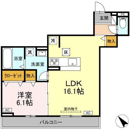 maison SOLARE　　刈谷市近郊の賃貸ならクラスホーム刈谷店の間取り