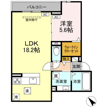 maison SOLARE　　刈谷市近郊の賃貸ならクラスホーム刈谷店の間取り