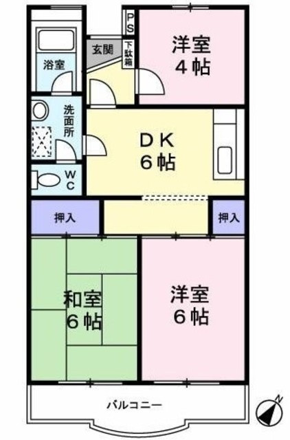 サンハイツコヤマの間取り