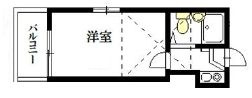 メゾンドパレス６２の間取り|間取りです。