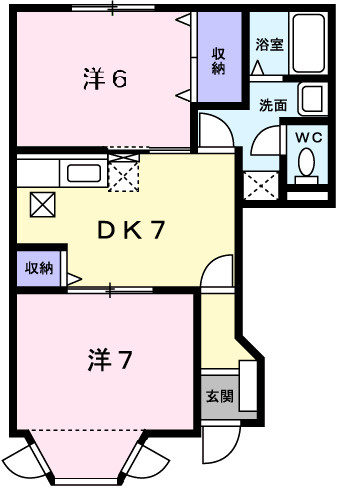 ソレイユ東山Ⅰの間取り