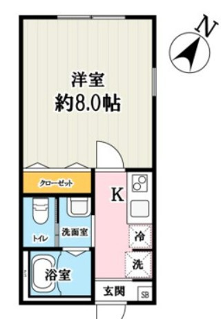 キャメル北戸田の間取り