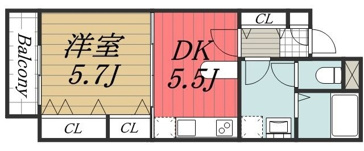 【間取り】 | クレールシャンブル