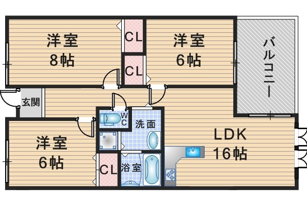 サンライズ緑丘の間取り