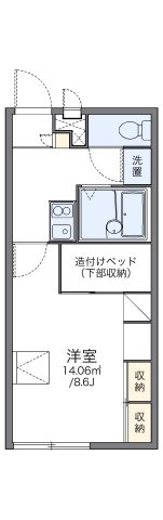 レオパレスイミズの間取り