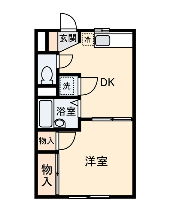 アンテルナ富水３の間取り