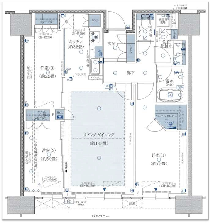 プラウドタワー神戸垂水の間取り