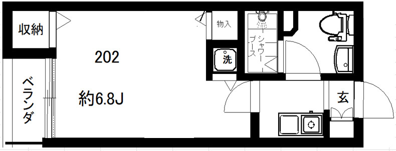 フォセット南大井の間取り