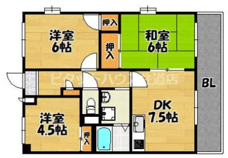 【間取り】 | サンローズ吉田