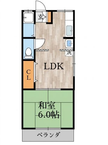 【間取り】 | シェリール茨木２