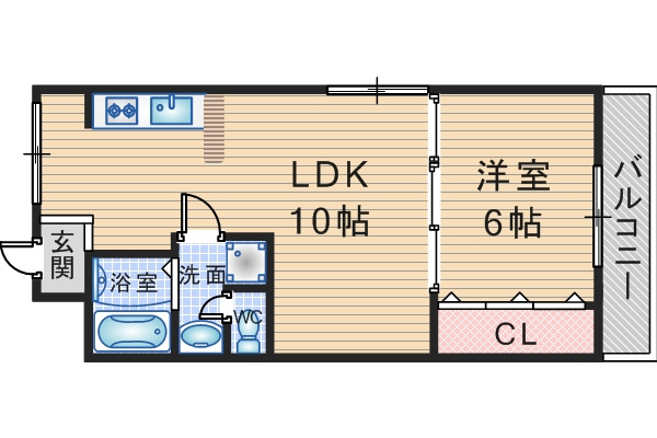 笹部ハイツの間取り