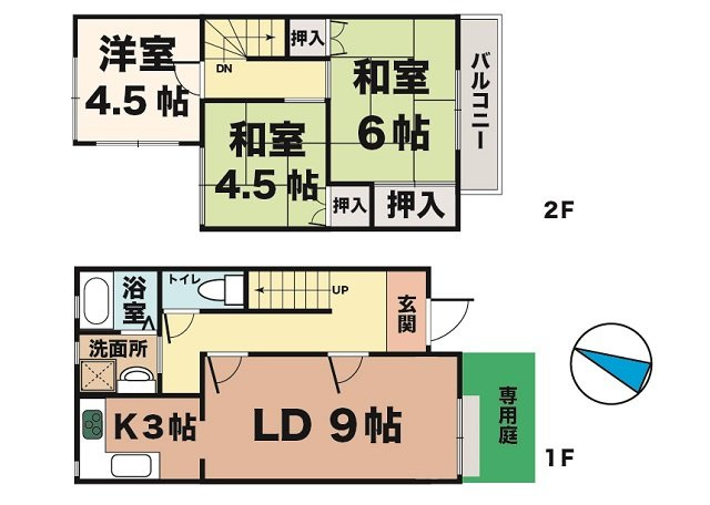 タウンハウス伊川谷の間取り