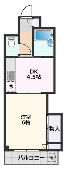 【間取り】 | 正雀グランドハイツ北