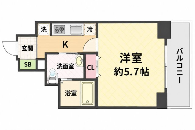 【間取り】 | エスリード阿波座サウスプレイス