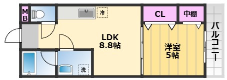 【間取り】 | フジパレス葛の葉