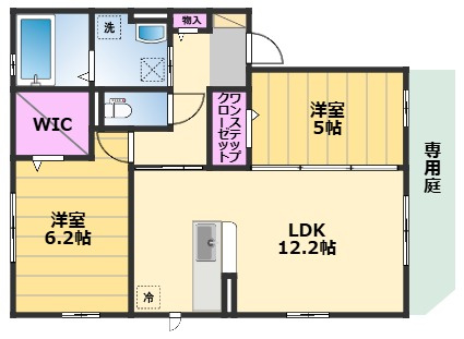 【間取り】 | サニーハイツ柳田