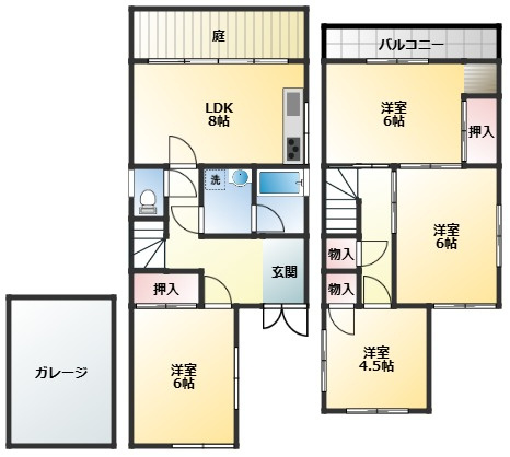 【間取り】 | 深阪貸家