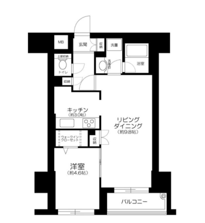 アトラスタワー西早稲田の間取り