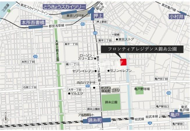 【駐車場】フロンティアレジデンス錦糸公園