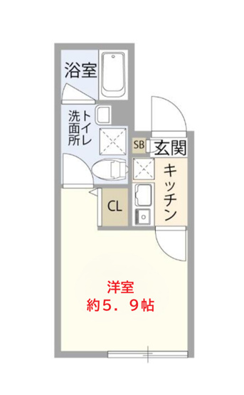 【間取り】 | プティレスト平和島 | 間取りです