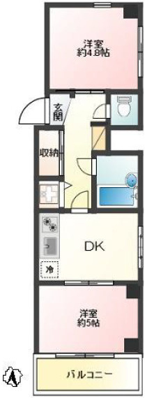 アローマ東上野の間取り