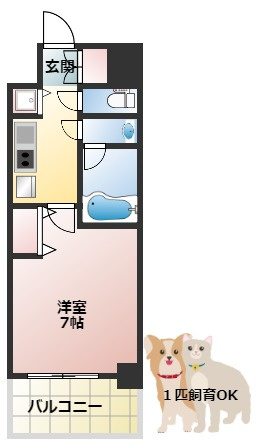 ソルテラスOSAKA EAST GATEの間取り
