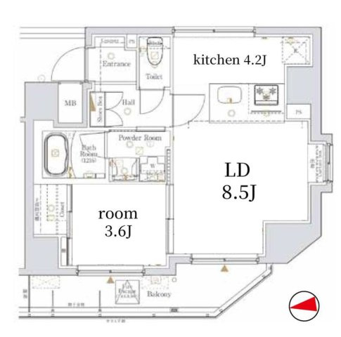 Ｌｏｇ本所吾妻橋の間取り
