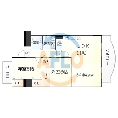 エヌズ　北巽小学校区の間取り|エヌズ　間取り