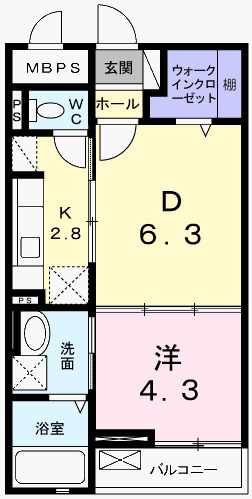 フィレール　デュ　トラジャⅦの間取り