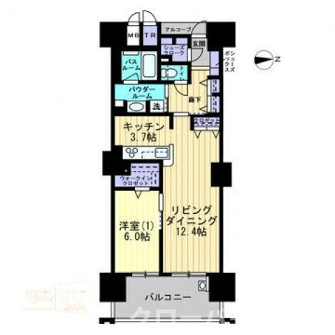 アルファステイツ南新町タワーレジデンスの間取り|間取図