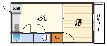 花ハイツの間取り
