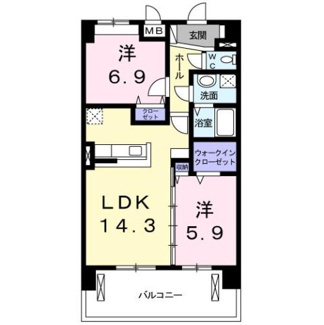 【間取り】 | ディアコート中臣