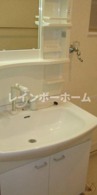 朝日レジデンスの独立洗面台