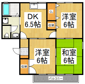 ファミール清瀬 の間取り